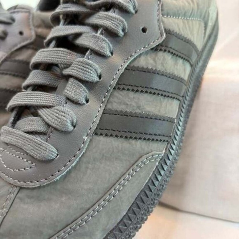 Adidas Samba Grey Padded Textile Leather Sneakers Grey IH9993 Mens 7.5 US